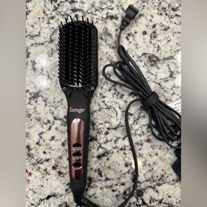 L’ange Le Vite Ceramic Straightening Brush – Black/Rose Gold